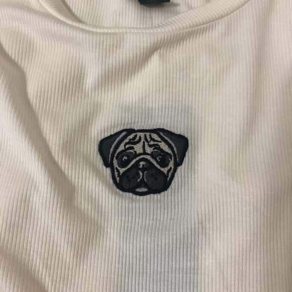 Wild Fable Long Sleeve Pug Crop Top Ivory 
 XS - Picture 10 of 15